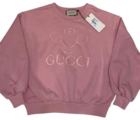 gucci pink tennis sweatshirt